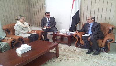 صنعاء| القائم بأعمال رئيس مجلس الشورى يلتقي الممثل المقيم للأمم المتحدة