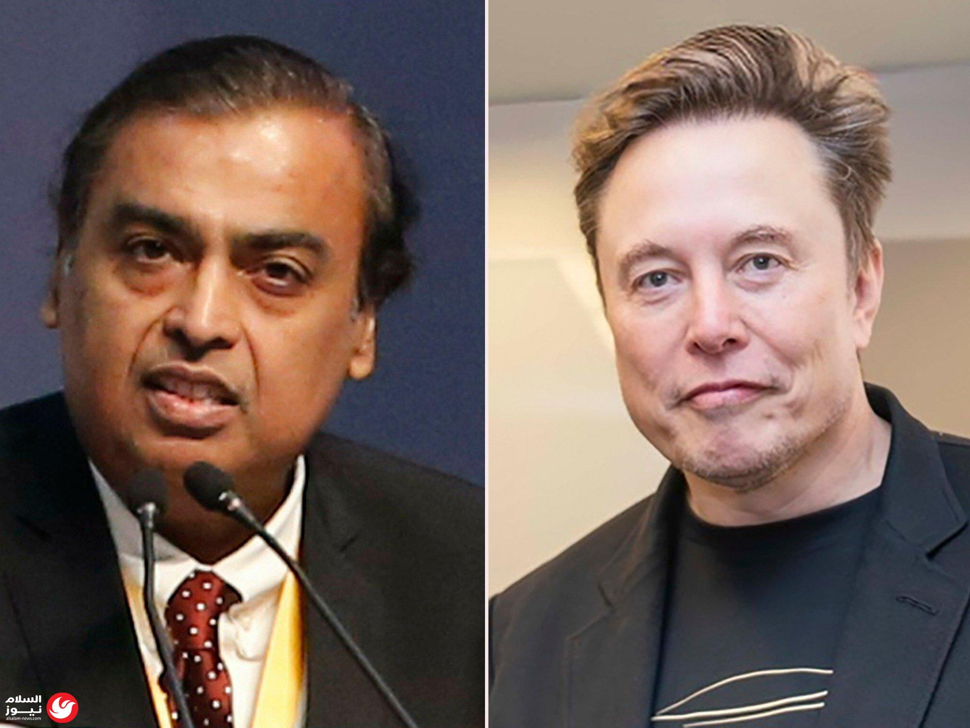 مواجهة مرتقبة في سوق الاتصالات الهندي : إيلون ماسك يتحدى إمبراطورية أمباني: ستارلينك ستدخل الهند بأسعار تنافسية