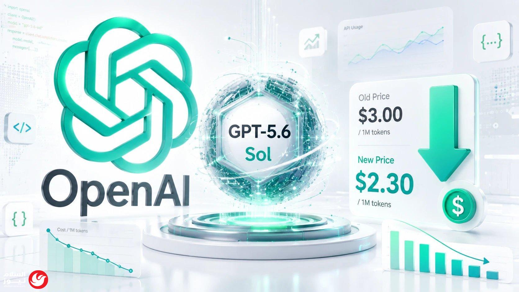 استجابةً لضغوط المنافسة.. OpenAI تخفض تكاليف استخدام نموذج GPT-5.6 Sol للمطورين