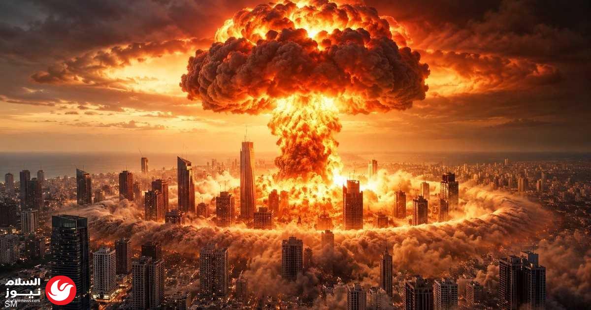 جدل إسرائيلي واسع بعد نشر نتنياهو صورة تخيلية لقنبلة نووية تستهدف تل أبيب